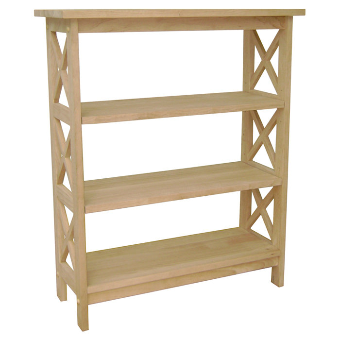 International Concepts Unfinished Wood Etagere Bookcase & Reviews Wayfair